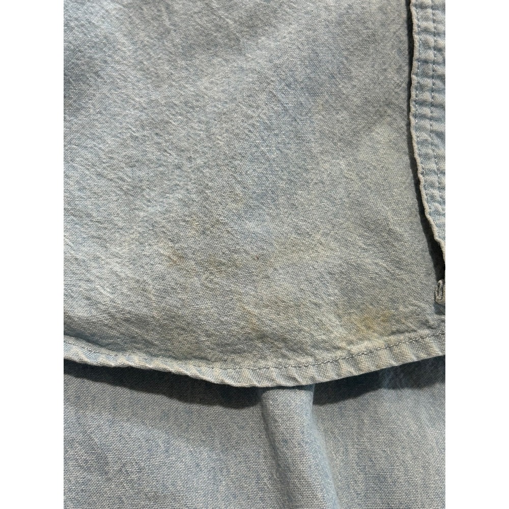 Denim Cartoon Embroidered Men's Shirt - Picture 11 of 11
